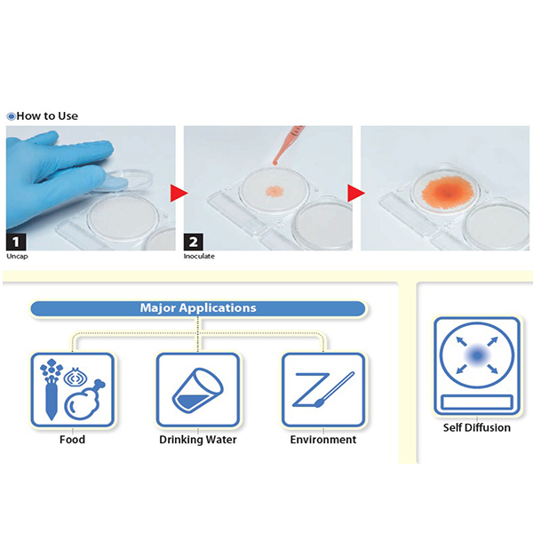 微生物快篩測試組_金黃色葡萄球菌 Compact Dry XSA 3