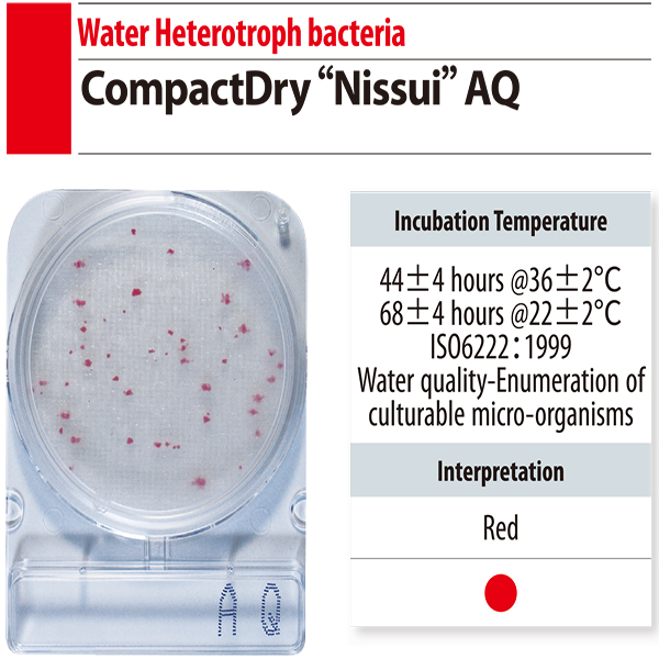 微生物快篩測試組_水質總生菌(異營菌) Compact Dry AQ 2