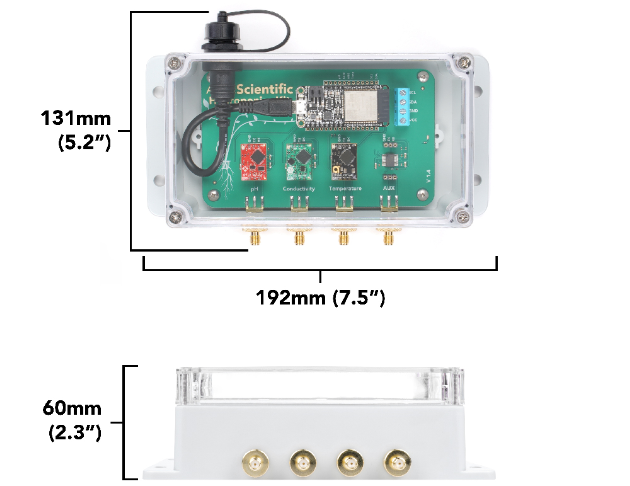 酸鹼度/導電度量測模組 Wi-Fi-HK 3